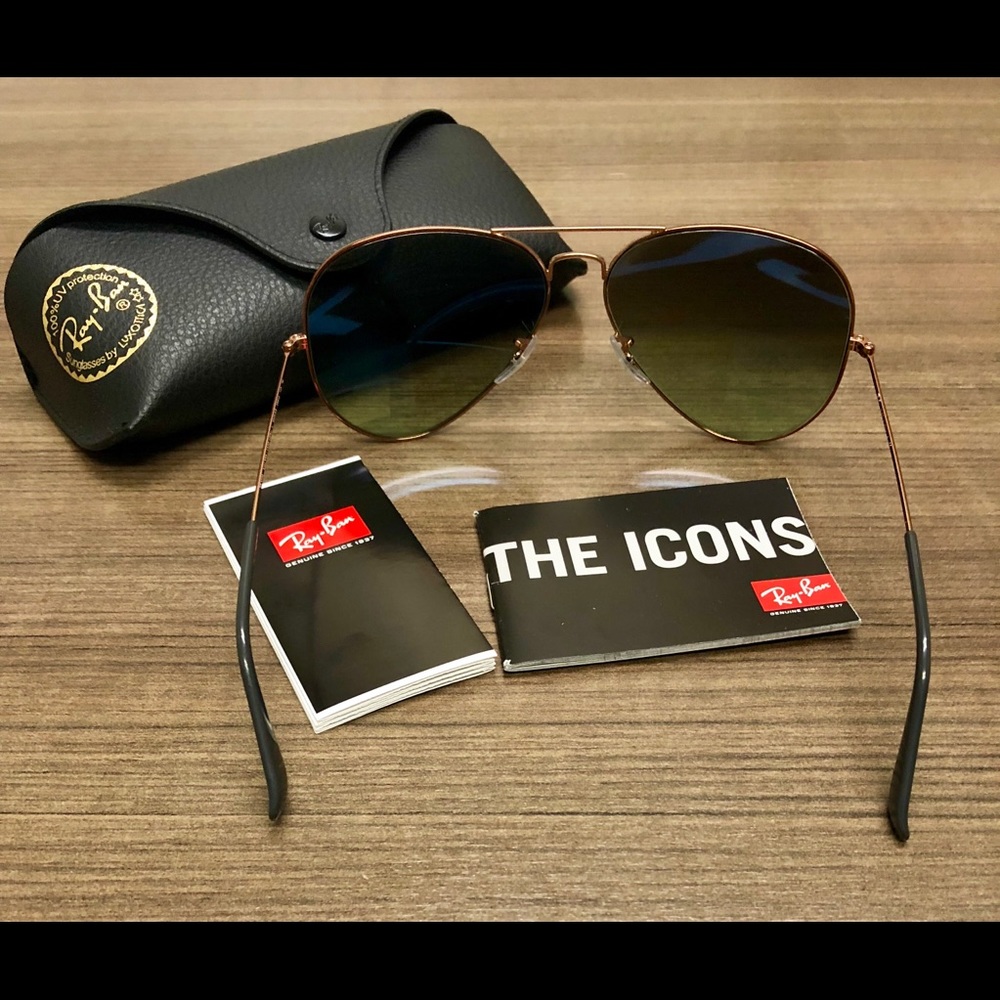 BRAND NEW- Ray Ban aviators- Bronze frame - Picture 3 of 7